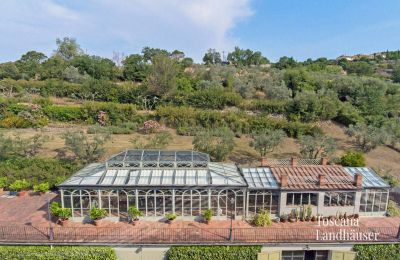 Landhus købe Arezzo, Toscana, RIF 2993 Blick auf Orangerie