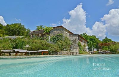 Landhus købe Gaiole in Chianti, Toscana, RIF 3003 Pool und Rustico