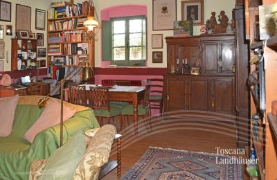 Landhus købe Gaiole in Chianti, Toscana, RIF 3003 Wohn-Essbereich