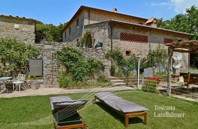 Landhus købe Gaiole in Chianti, Toscana, RIF 3003 Rustico und Garten