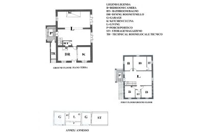 Stuehus købe Sarteano, Toscana, RIF 3009 Grundriss