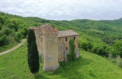 Hrad na prodej 06019 Umbertide, Umbria, Foto z dronu