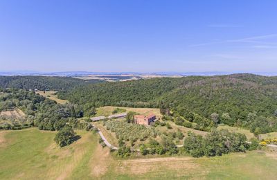 Stuehus købe Asciano, Toscana, RIF 2982 Panoramalage
