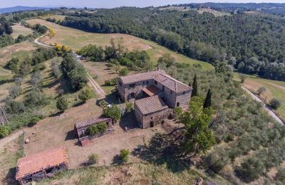 Stuehus købe Asciano, Toscana, RIF 2982 Anwesen und Zufahrt