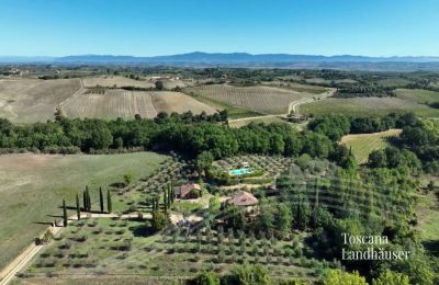 Landhus købe Chianciano Terme, Toscana, RIF 3061 Vogelperspektive
