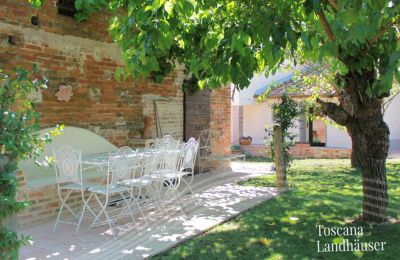 Historisk villa købe Foiano della Chiana, Toscana, Have