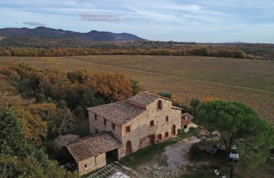 Landhus købe Gaiole in Chianti, Toscana, RIF 3073 Blick auf Anwesen