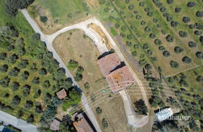 Landhus købe Cortona, Toscana, RIF 3085 Blick von oben