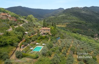 Landhus købe Loro Ciuffenna, Toscana, RIF 3098 Blick auf Rusticos