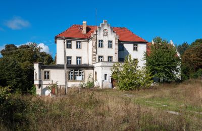 Zámek na prodej Dłużek, województwo lubuskie,, Pohled zvenku