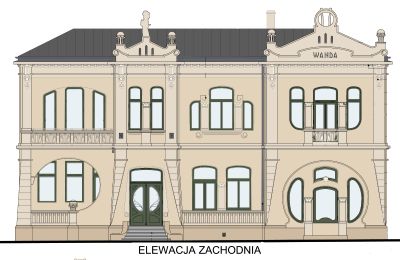 Historisk villa købe Piotrków Trybunalski, Jarosława Dąbrowskiego 14, województwo łódzkie, Visualisering