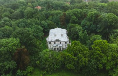 Zámek na prodej Pobórz, województwo łódzkie,, Foto z dronu