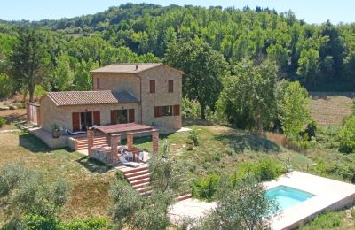 Landhus købe Montescudaio, Toscana, RIF 2185 Rustico mit Treppen zum Pool