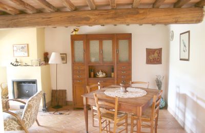 Landhus købe Arezzo, Toscana, RIF2262-lang21#RIF 2262 Essbereich mit Kamin