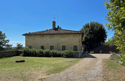 Historisk villa købe Siena, Toscana, RIF 2937 Haus und Zufahrt