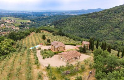 Venkovský dům na prodej Figline e Incisa Valdarno, Toscana, RIF 2966 Blick auf Anwesen