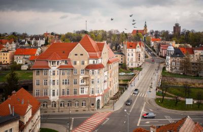 Historická vila na prodej Dzierżoniów, Henryka Sienkiewicza 4, Dolní Slezsko, Foto z dronu