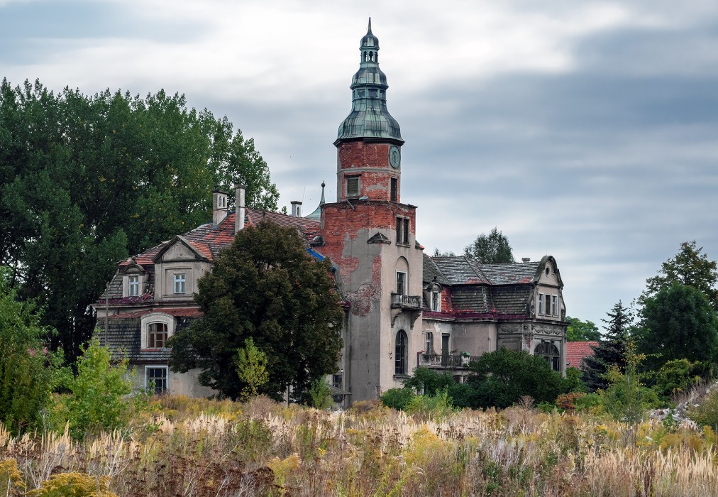 Palast in Hubertushof (Pałac w Pustkowie Żurawskim), Pustków Żurawski